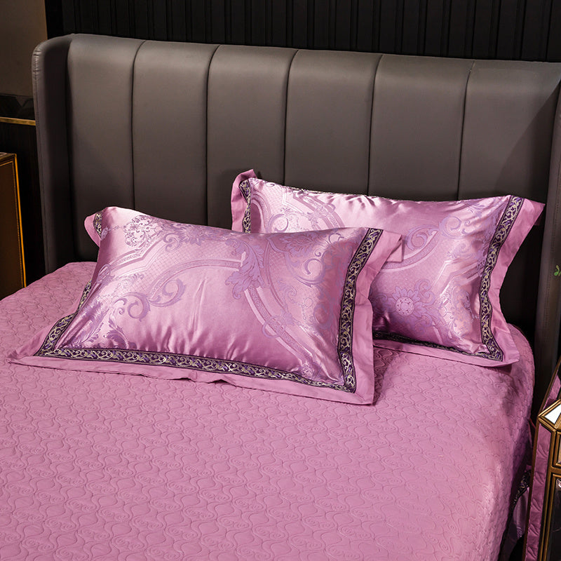 Cotton Satin Jacquard Single Pillowcase For A Pair Of Two