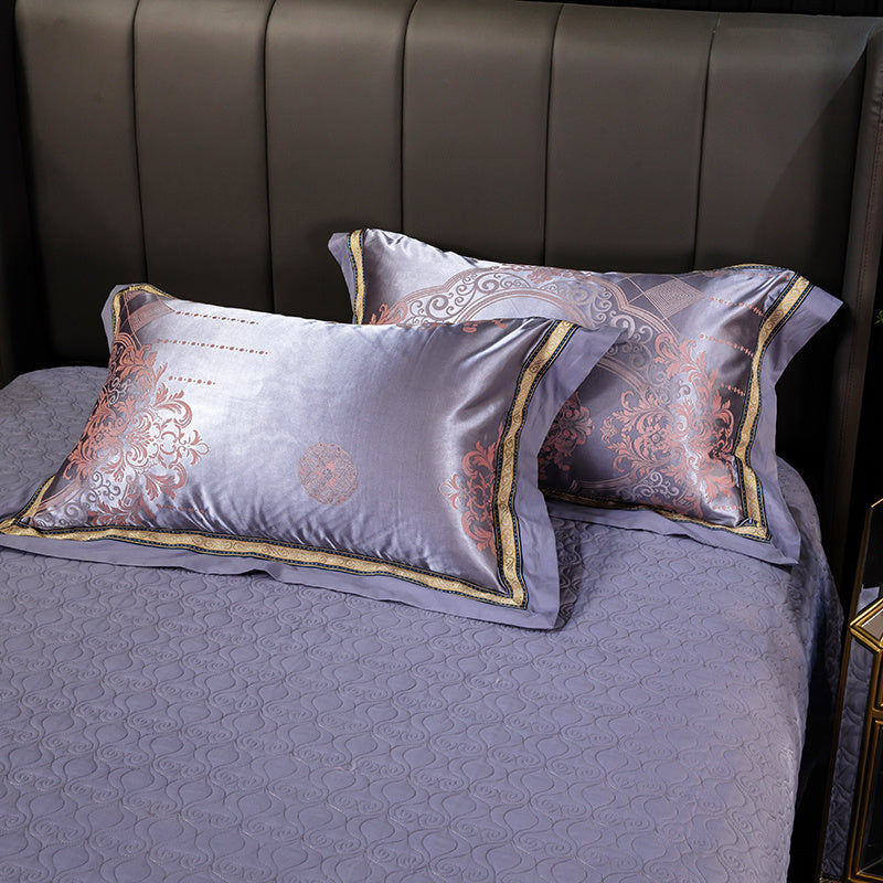 Cotton Satin Jacquard Single Pillowcase For A Pair Of Two