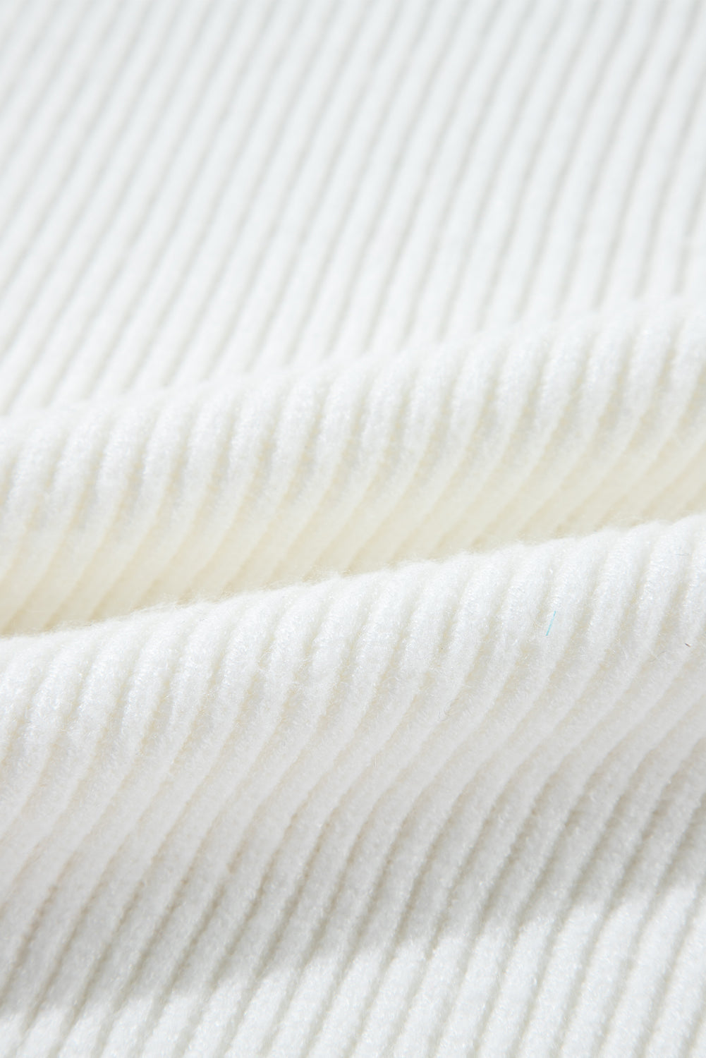 Velana Cozy Ribbed Knit Sweater – Heart Detail