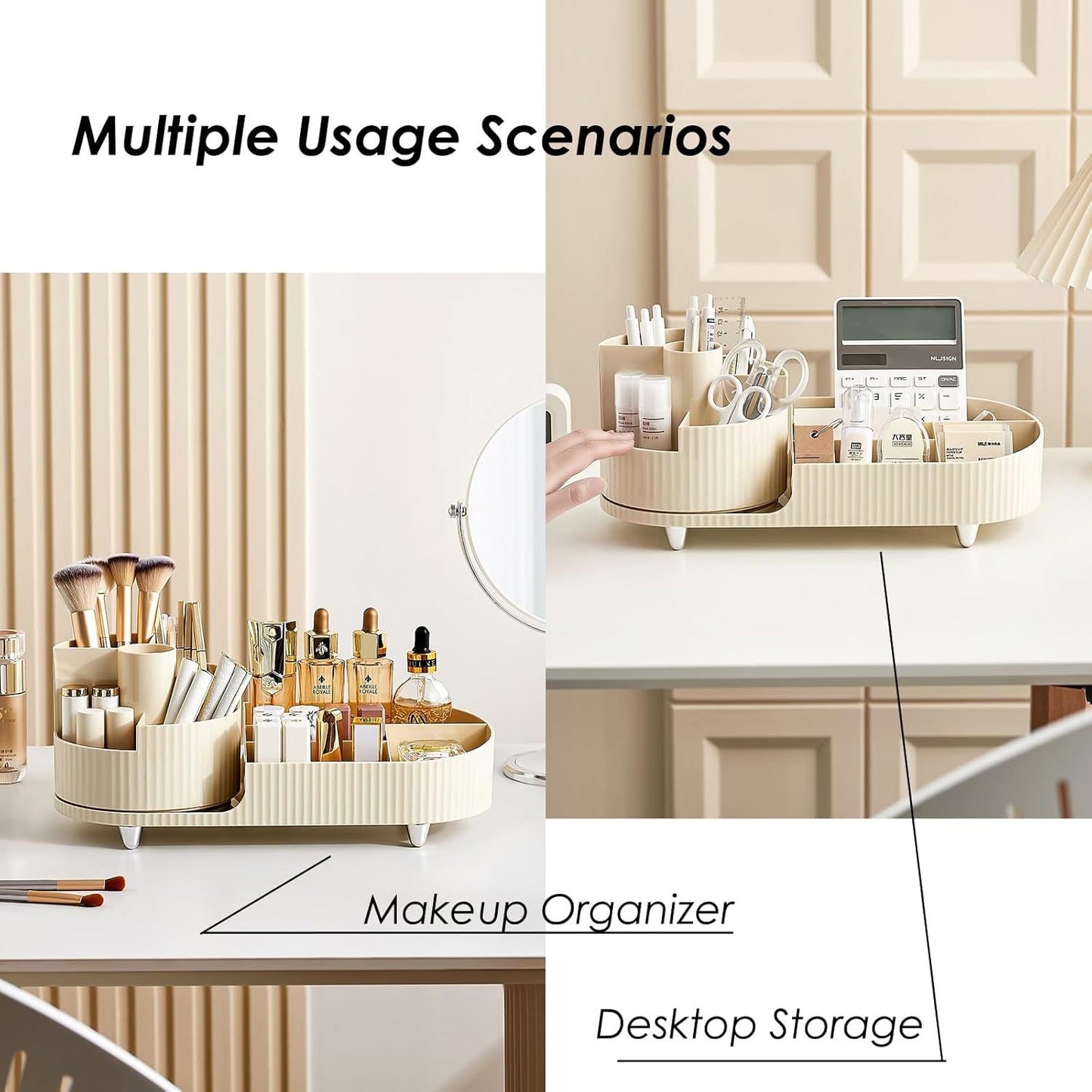 Makeup Organizer Countertop Rotating