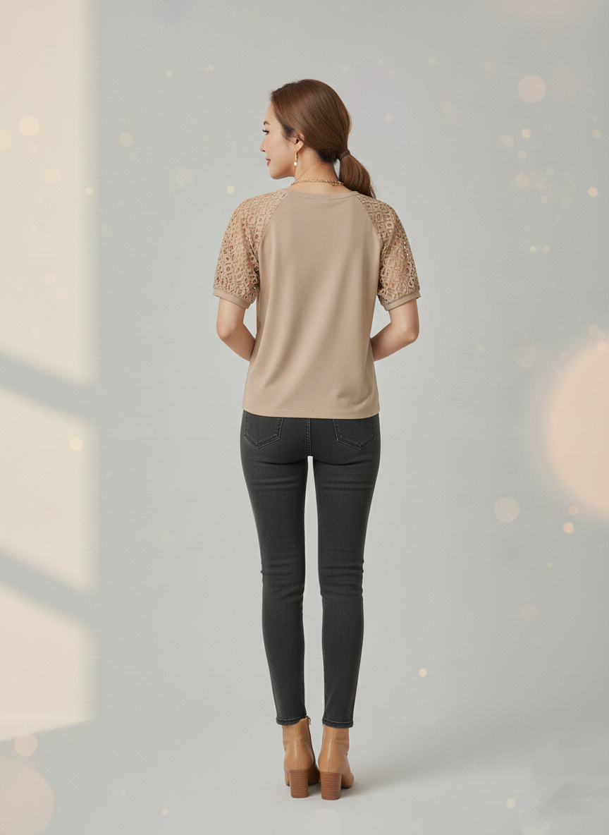 Velana Solace Lace Sleeve Top