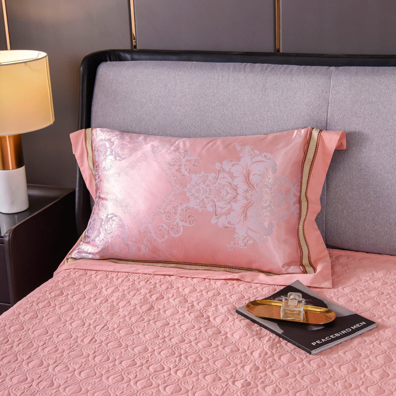 Cotton Satin Jacquard Single Pillowcase For A Pair Of Two