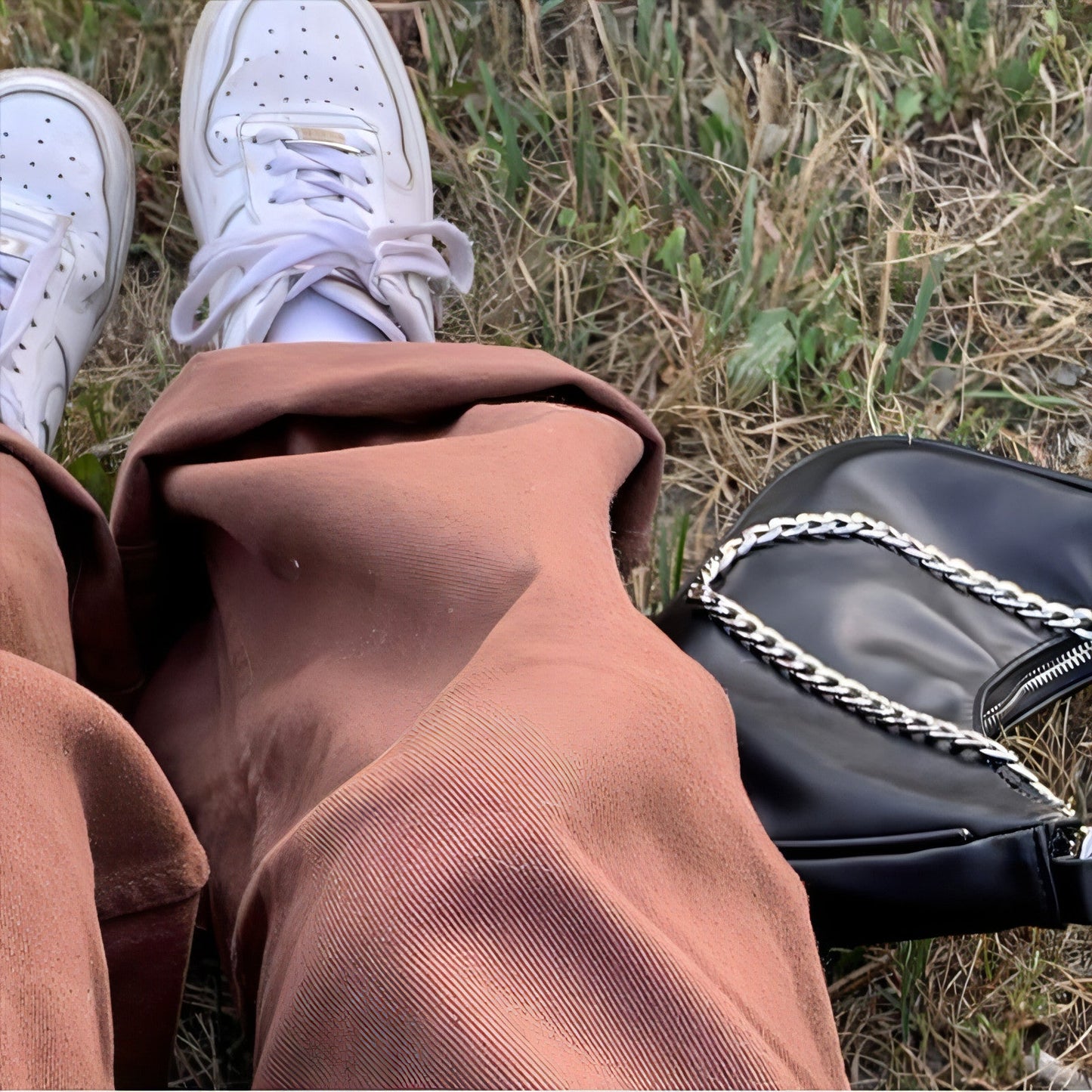 Retro American High-Waist Brown Straight-Leg Jeans