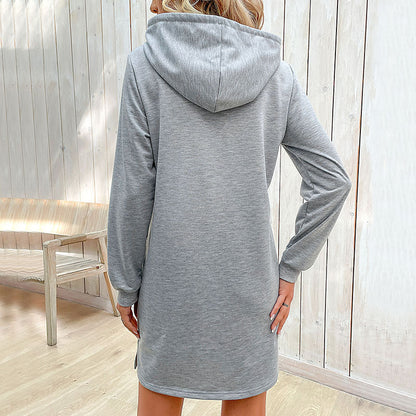 Velana Casual Hoodie Dress