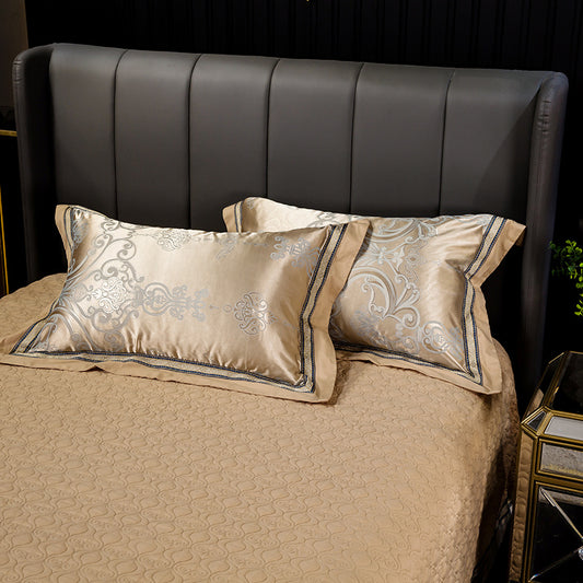 Cotton Satin Jacquard Single Pillowcase For A Pair Of Two
